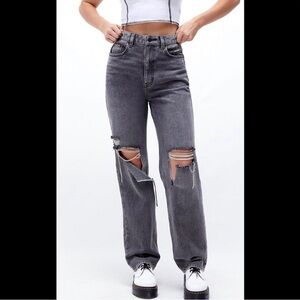 Pacsun black 90s boyfriend distressed denim jeans